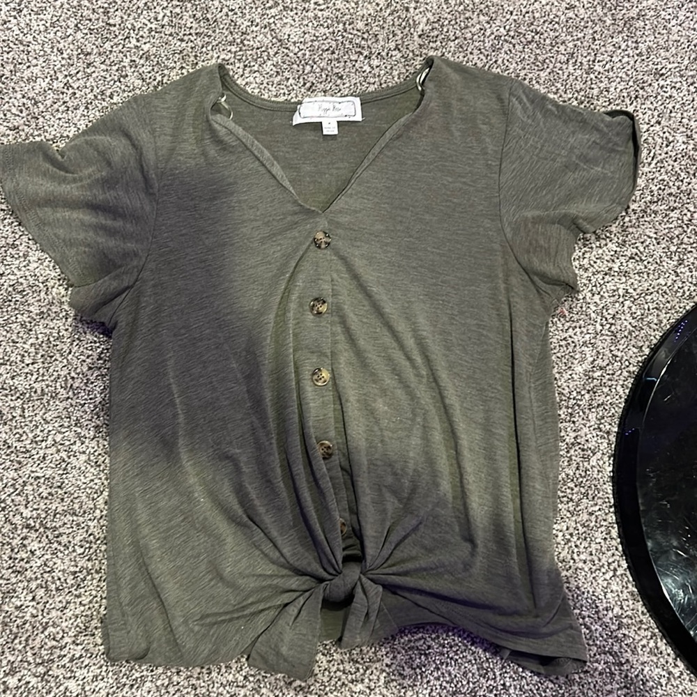 Cute button up T-shirt
